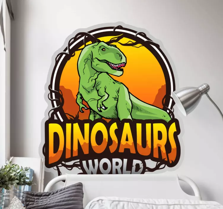 Wandtattoo dino abenteuer-szene - TenStickers