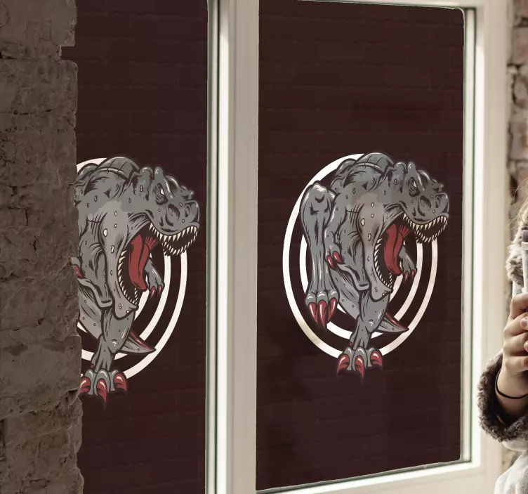 Wandtattoo dino dinosaurierbrüll design - TenStickers