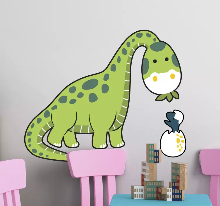 Wandtattoo dino süßes dinosaurierbaby - TenStickers