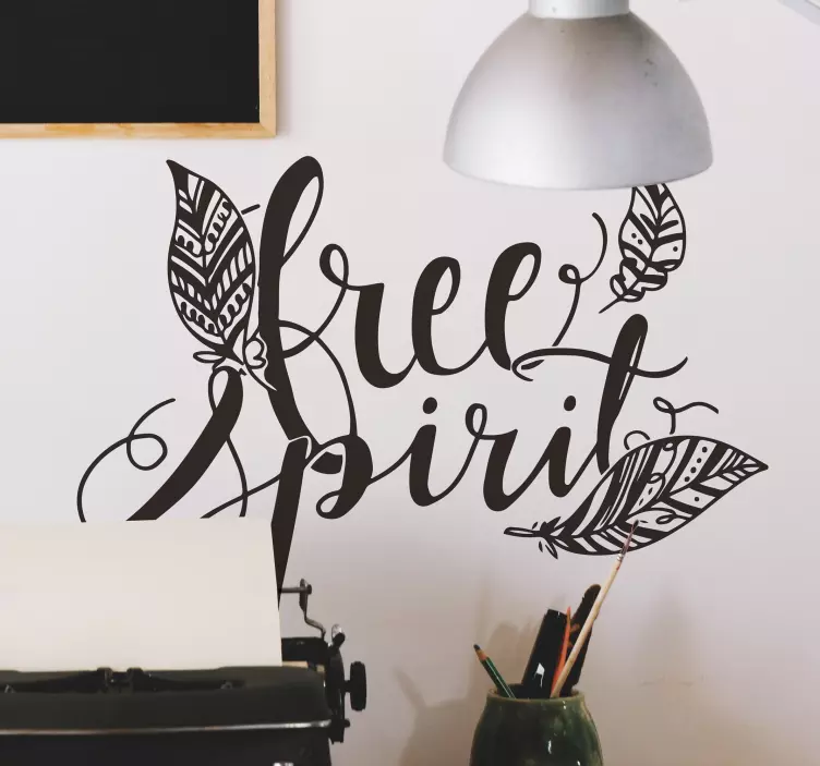 Wandtattoo Esszimmer Free Spirit Federn Seele - TenStickers