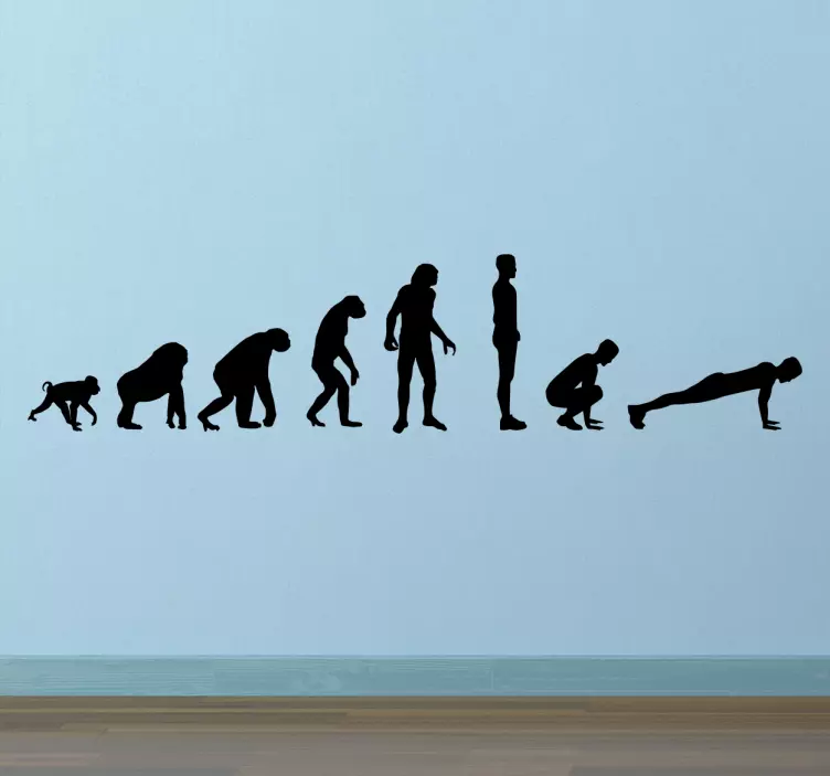 Wandtattoo Evolution Burpees - TenStickers
