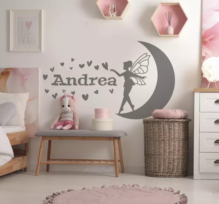 Aufkleber fee, die liebe verbreitet - TenStickers