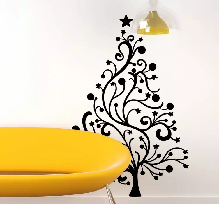 Wandtattoo filligraner Weihnachtsbaum - TenStickers