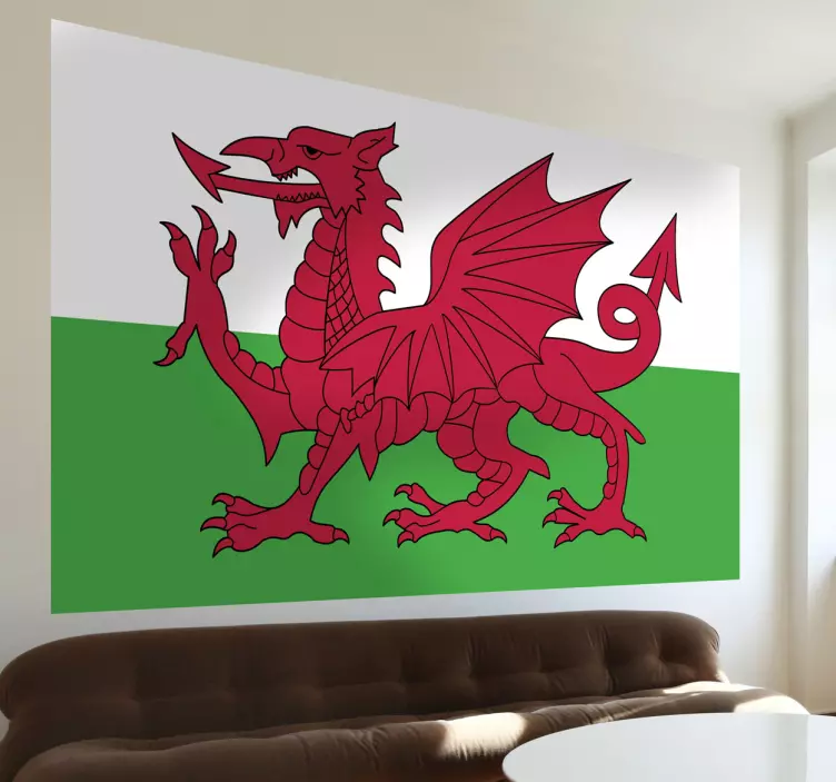 Wandtattoo Flagge Wales - TenStickers