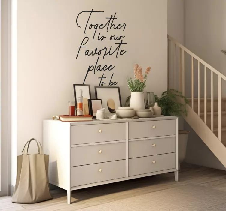 Wandtattoo Flur mein Lieblingsort - TenStickers