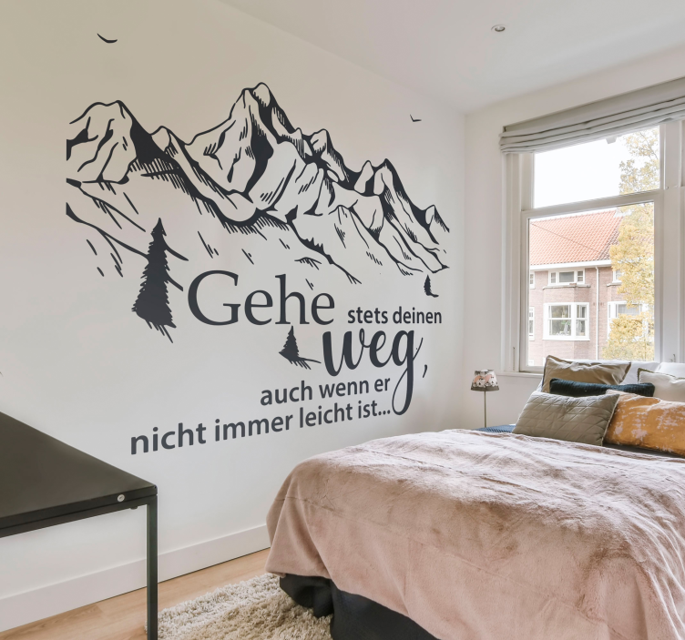 Wandtattoo Sprüche Folge deinen Pfad-Satz - TenStickers