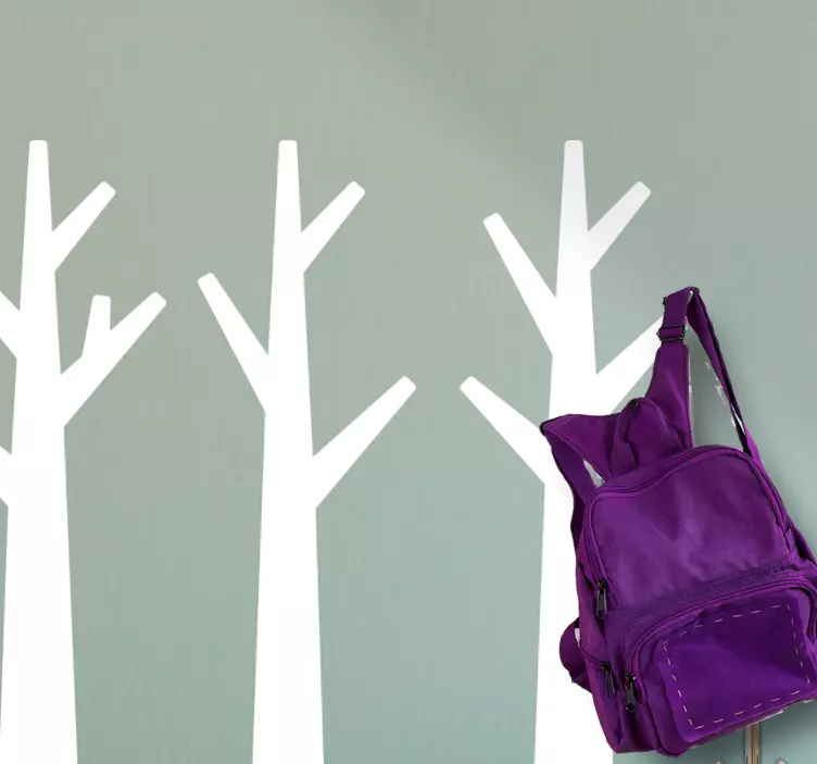 Wandtattoo Garderobe künstlerische baumschatten - TenStickers