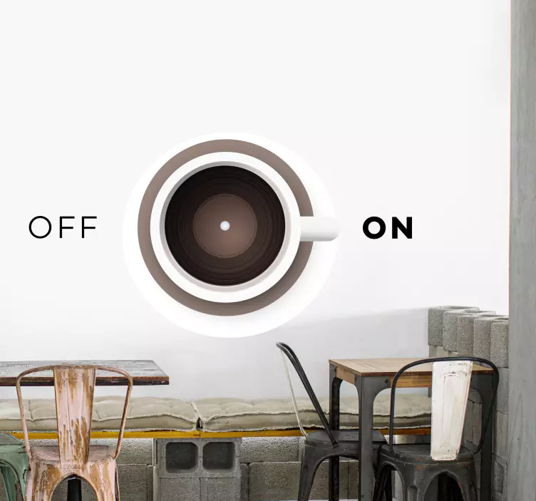 Wandtattoo Gastronomie kaffeetassen-konzept - TenStickers