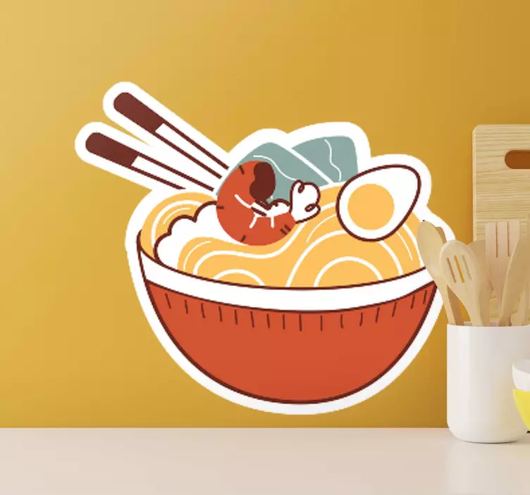 Wandtattoo Gastronomie ramen-bowl-genuss - TenStickers