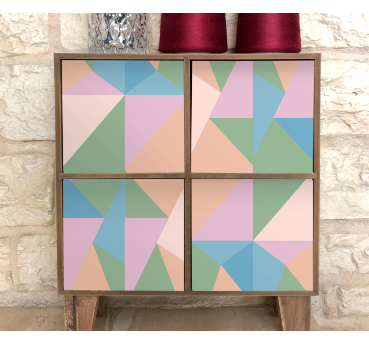 Wandtattoo geometrisch abstraktes geometrisches motiv - TenStickers