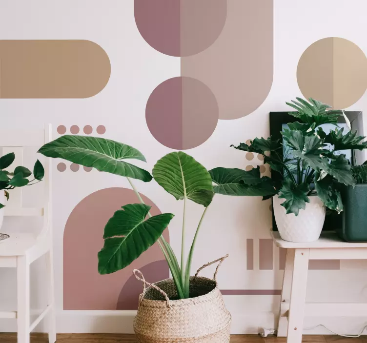 Wandtattoo geometrisch organische geometrische muster - TenStickers