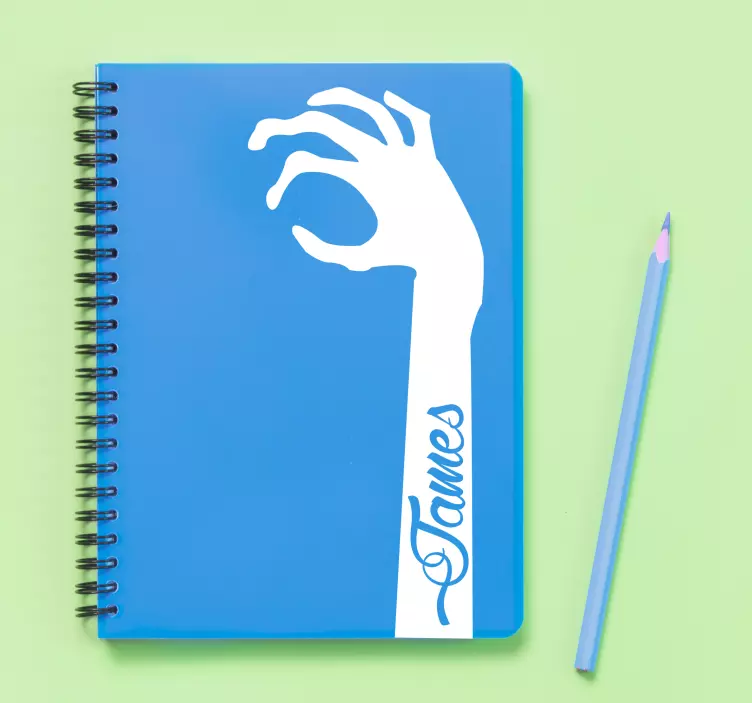 Wandtattoo Halloween Gruselhand personalisiert - TenStickers