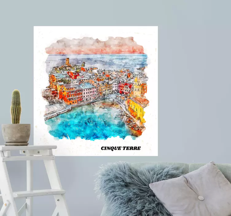 Aufkleber Italienische küste von cinque terre - TenStickers