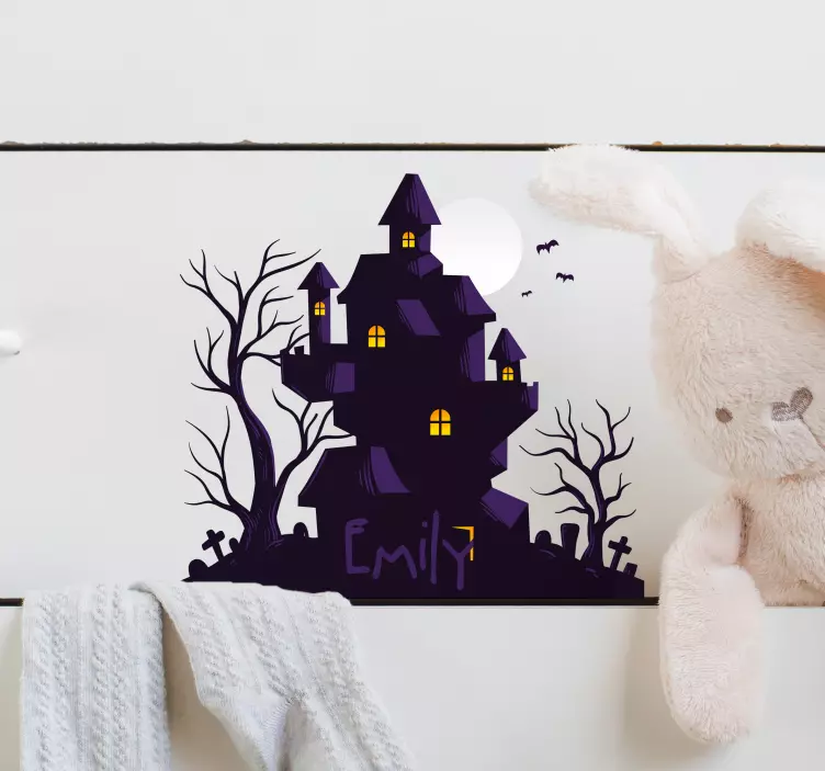 Wandtattoo Jugendzimmer Halloween Schloss - TenStickers