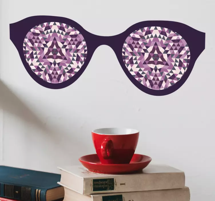 Wandtattoo Kaleidoskop Brille - TenStickers