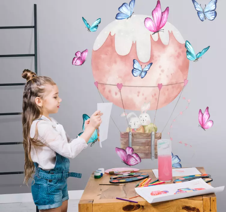 Wandtattoo Kinderlied heißluftballon-abenteuer - TenStickers