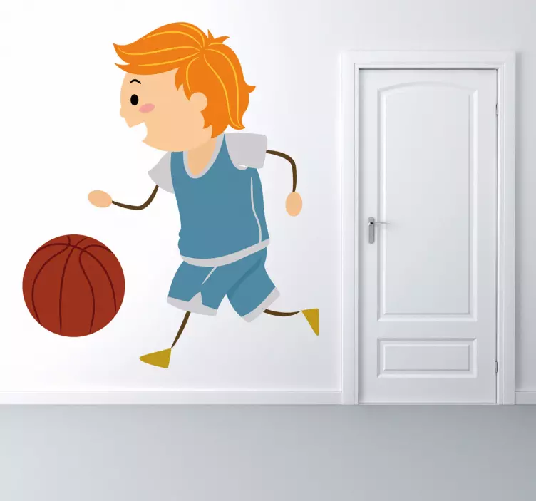 Wandtattoo Kinderzimmer Basketball Junge - TenStickers