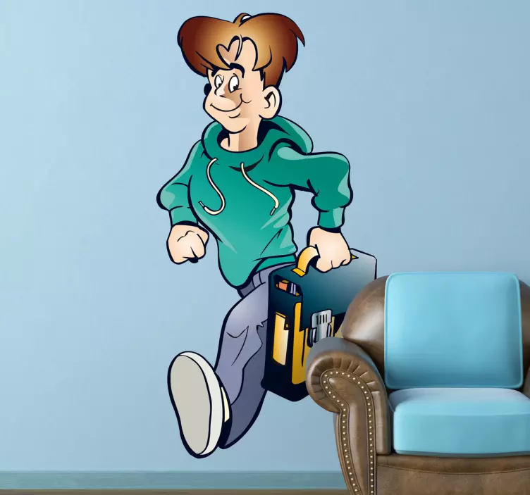 Wandtattoo Kinderzimmer Schulweg - TenStickers