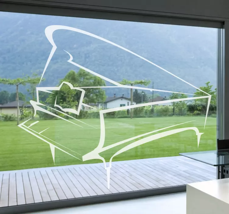 Wandtattoo Klavierflügel - TenStickers