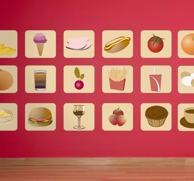 Wandtattoo Küche Essen - TenStickers