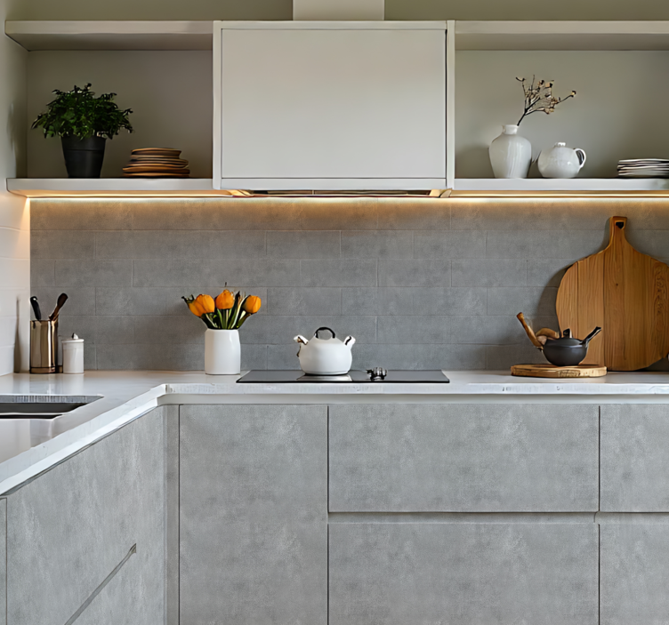 Wandtattoo Küche steineffekt-imitation - TenStickers