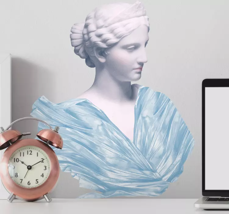 Wandtattoo Kunst klassische weibliche büste - TenStickers