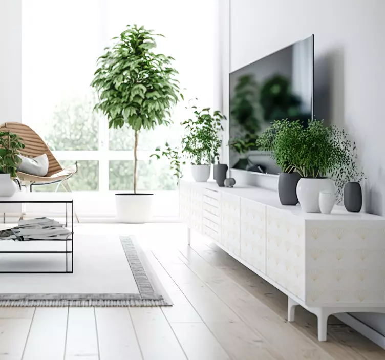 Wandtattoo Linien Muster Art Deco - TenStickers