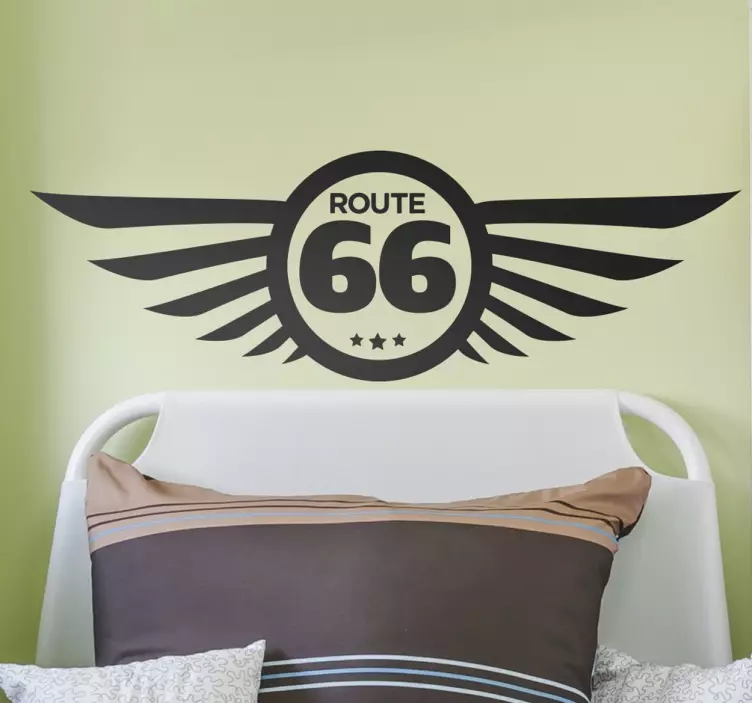 Wandtattoo Logo Route 66 - TenStickers