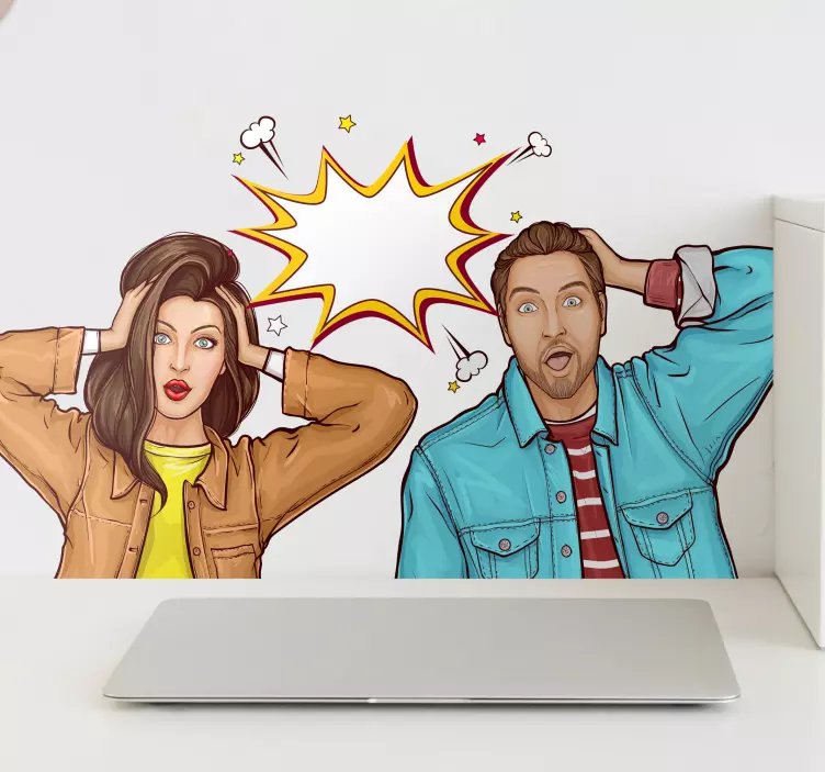 Wandtattoo menschen Überraschte charaktere ausdruck - TenStickers