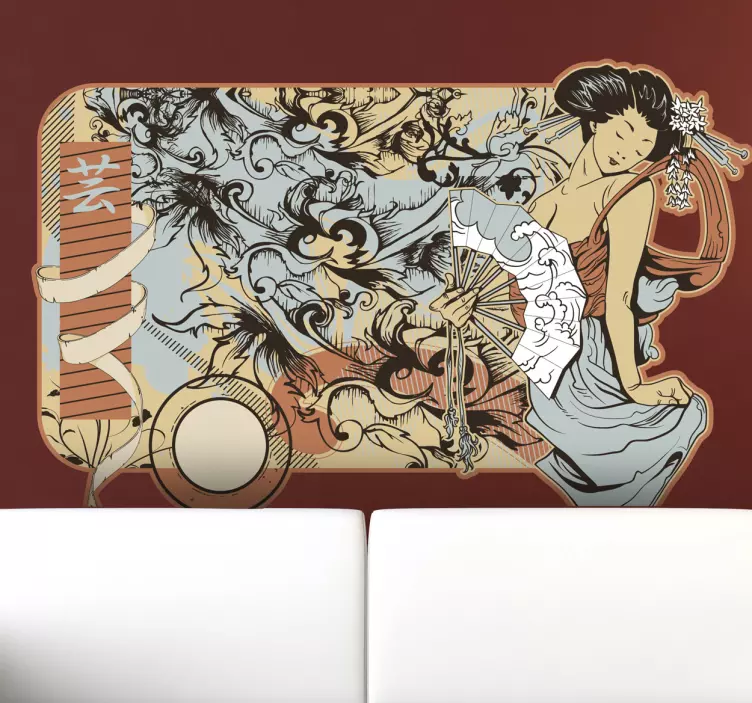 Wandtattoo modernes Japan - TenStickers