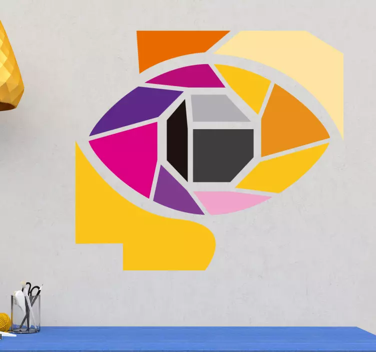 Wandtattoo Mosaik Auge - TenStickers