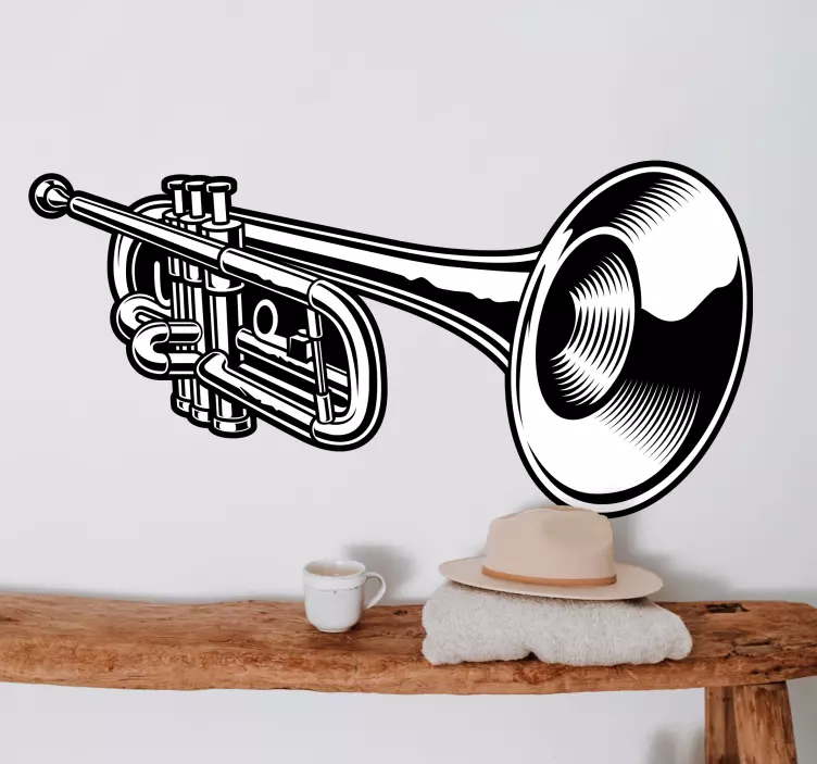 Sticker Jazz design von blechblasinstrumenten - TenStickers