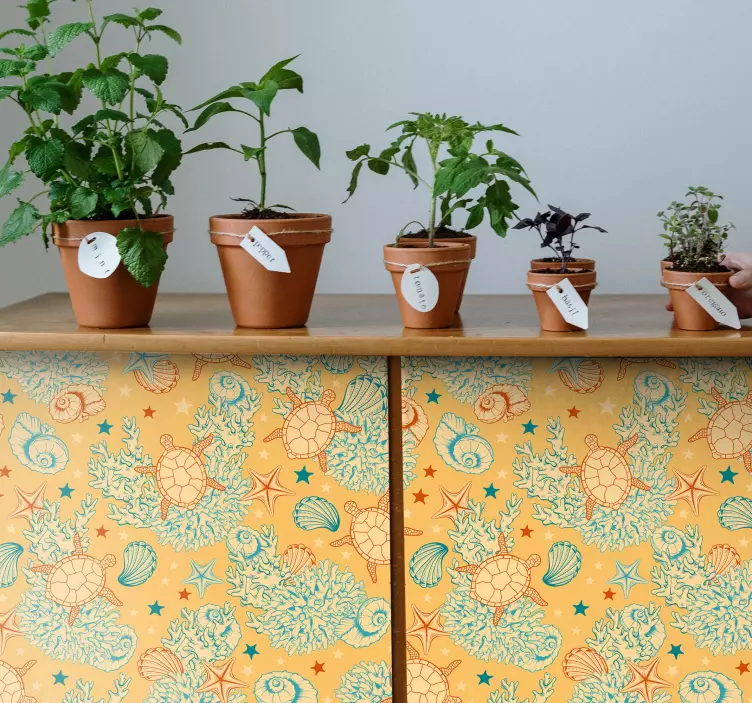 Wandtattoo natur korallen und meeresleben - TenStickers