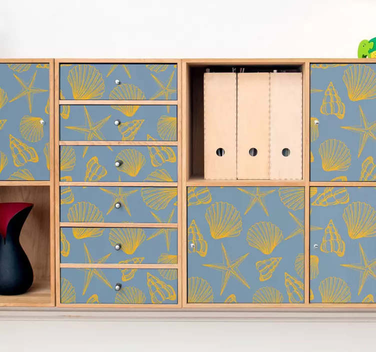 Wandtattoo Natur muscheln und sterne - TenStickers