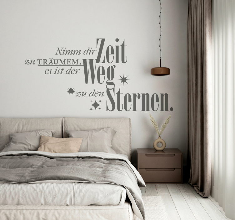 Wandtattoo nimm dir zeit zum träumen - TenStickers