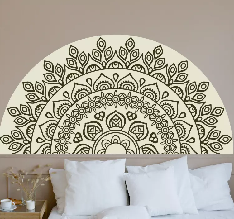 Wandtattoo Schlafzimmer elegantes mandala-muster - TenStickers
