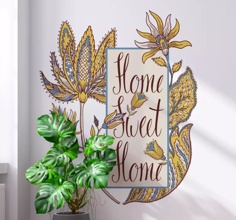 Wandtattoo Ornament komfortables wohnen - TenStickers