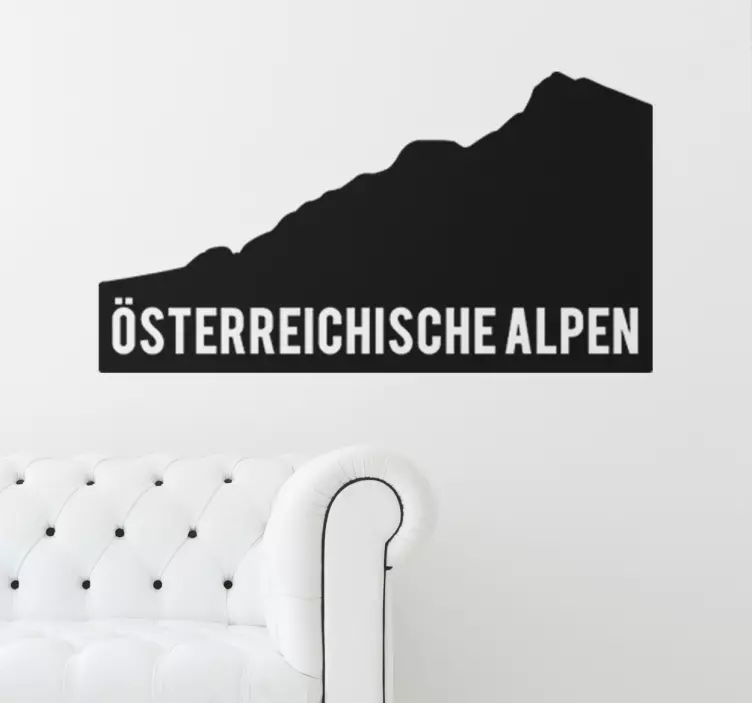 Wandtattoo Österreichische Alpen - TenStickers