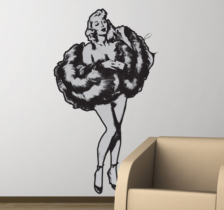 Wandtattoo Pin Up Burlesque - TenStickers