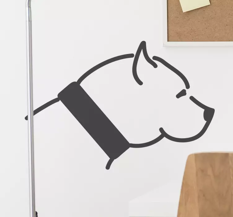 Wandtattoo Pitbull seitlich - TenStickers