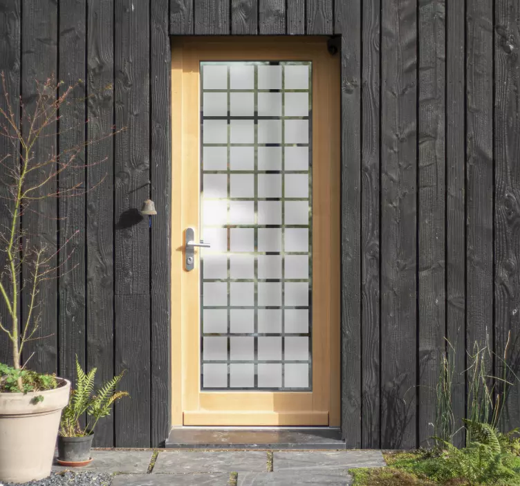 Aufkleber Quadrat Quadrat für tür - TenStickers