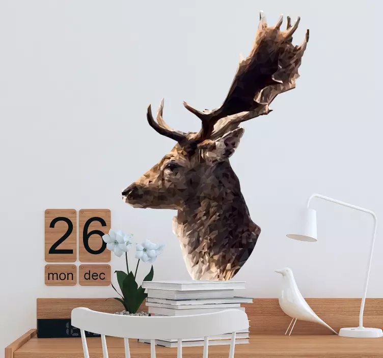 Wandtattoo Rentier Profil - TenStickers