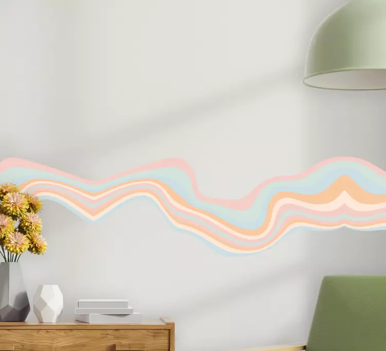 Aufkleber für die Wand Retro 70er jahre Design verschiedene Farbe - TenStickers