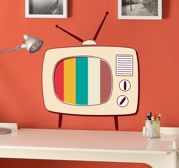 Wandtattoo Retro Pop TV - TenStickers