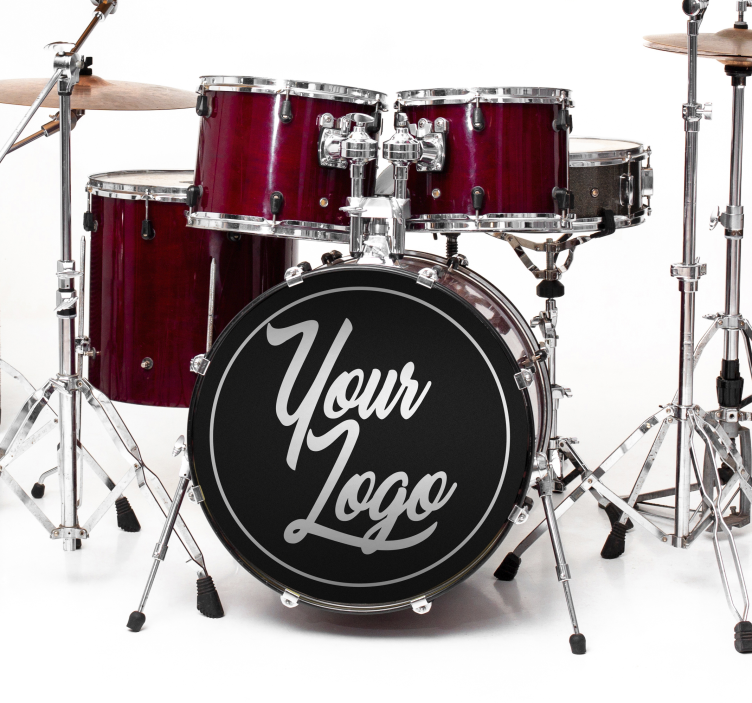 Rock Aufkleber benutzerdefinierte basstrommelfelle - TenStickers