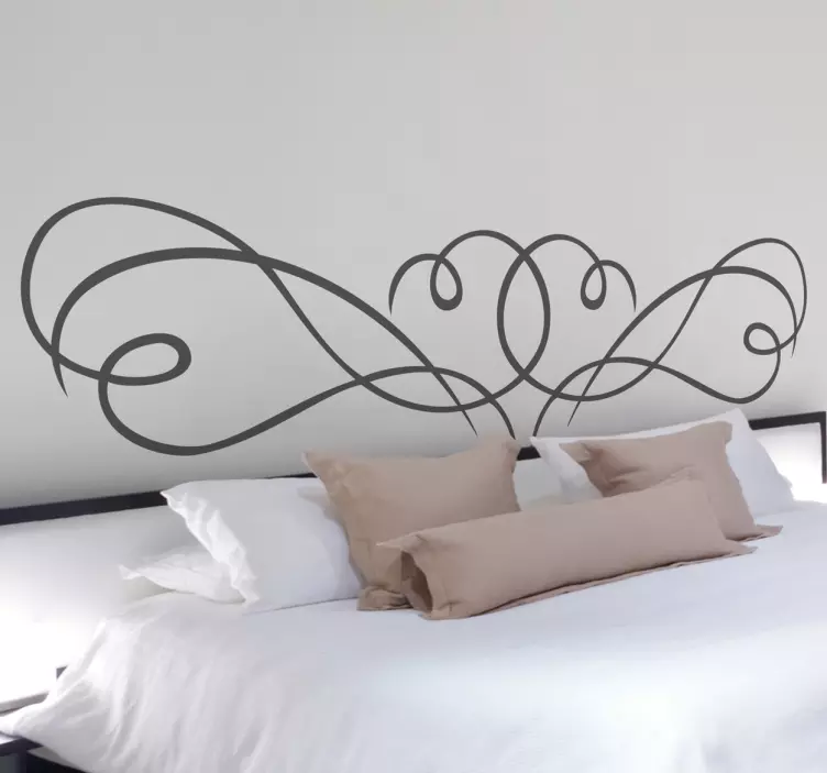 Wandtattoo Schlafzimmer filligranes Ornament - TenStickers