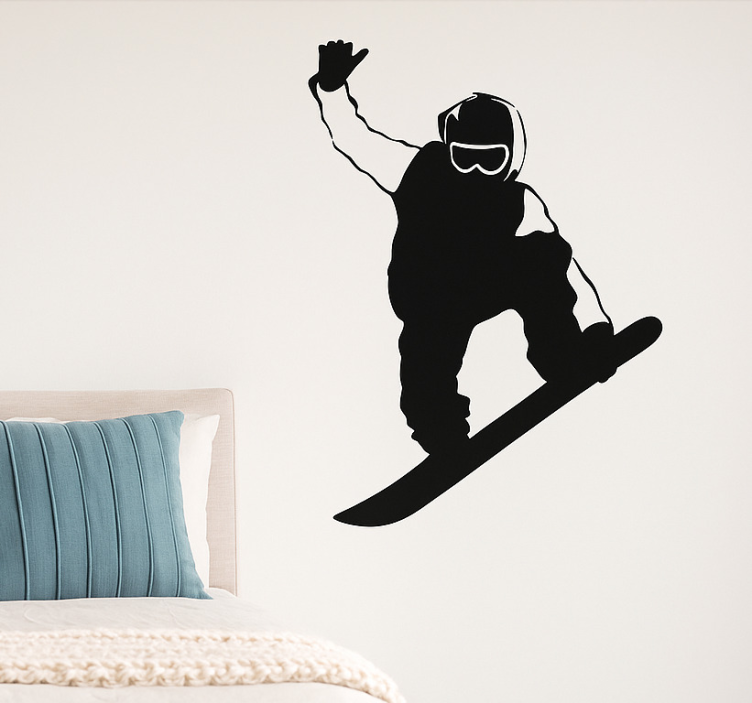 Wandtattoo Extremsport snowboard-tail grab - TenStickers