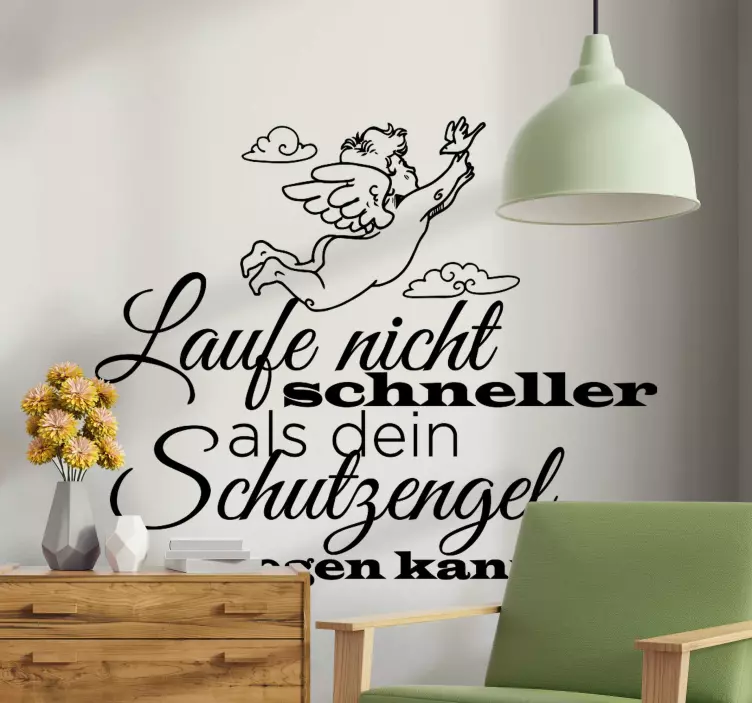 Aufkleber Schutzengel zitat - TenStickers