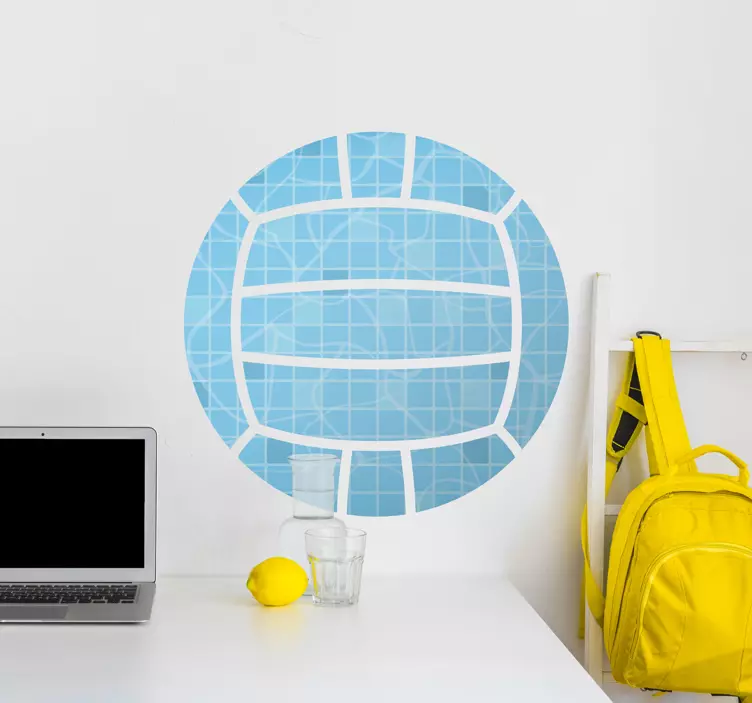 Wandtattoo Fitness Wasserballball - TenStickers