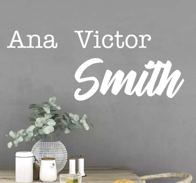 Wandspruch benutzerdefinierte namensgenerierung - TenStickers